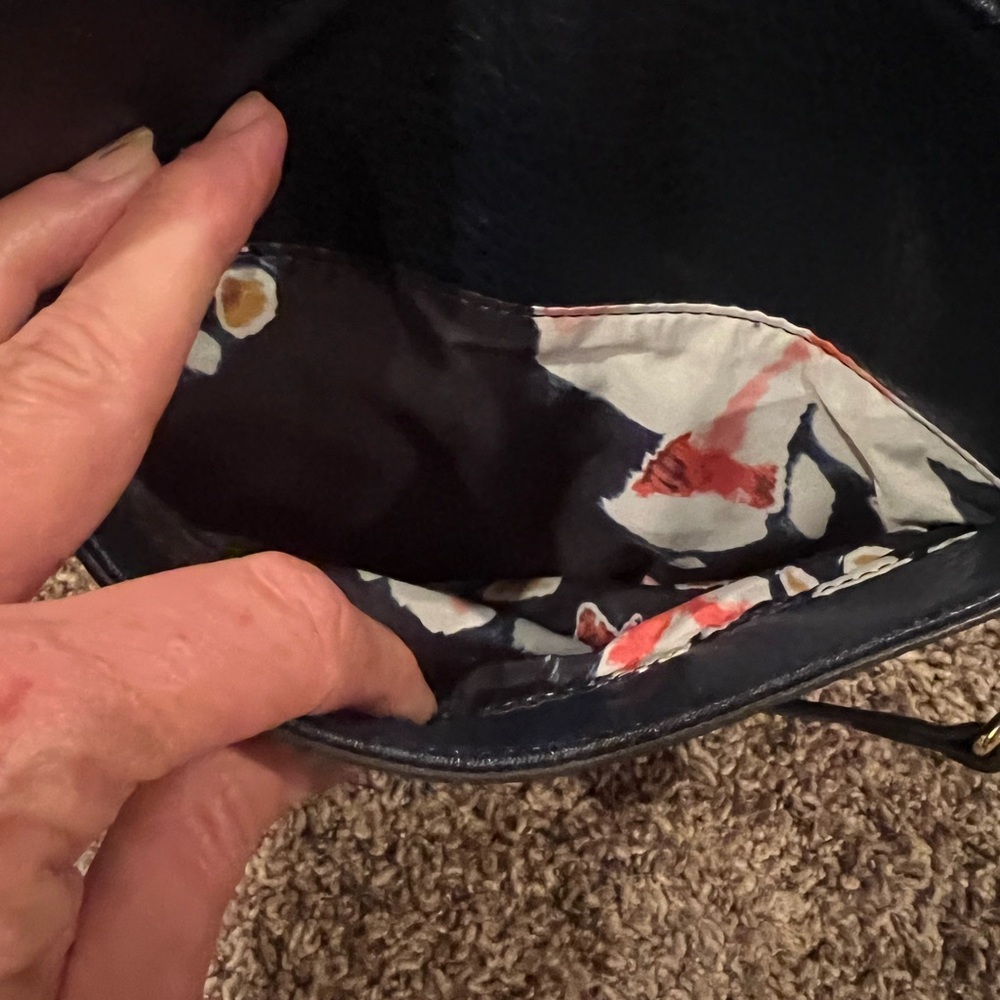 Anne Klein Navy Blue Crossbody with adjustable strap, gold tone hardware, NWOT - Picture 11 of 13